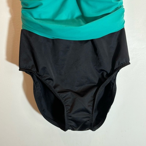 MAGICSUIT by MiracleSuit Sz 12 Yves Shirred Halter Top Padded  Cups Bathing Suit - Picture 3 of 8